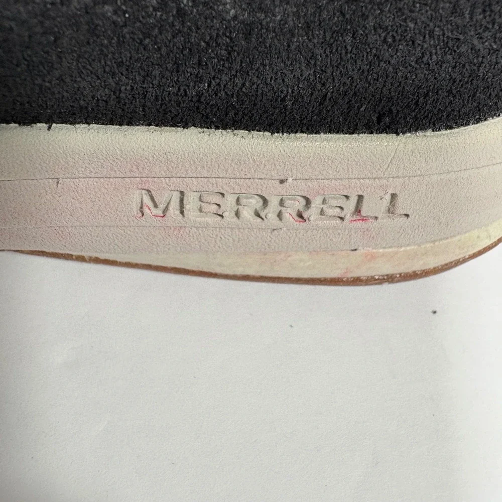 Merrell Gridway Mid Leather Black Leather Suede Chukkas Boots Mens Size 9 Vibram